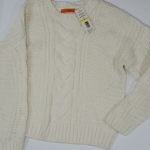One A fisherman's cable sweater creme thick Medium